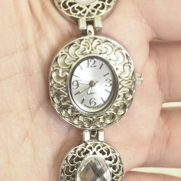 Singapore MOVT Accessories Quartz Face Singapore Movt Rhinestone